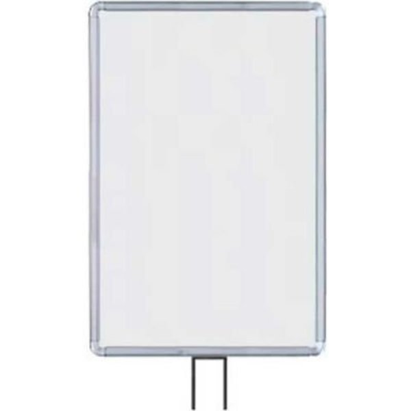 Lavi Industries , Vertical Fixed Sign Frame, , 14" x 22", For 13' Posts, Chrome 50-1134F12V/CL